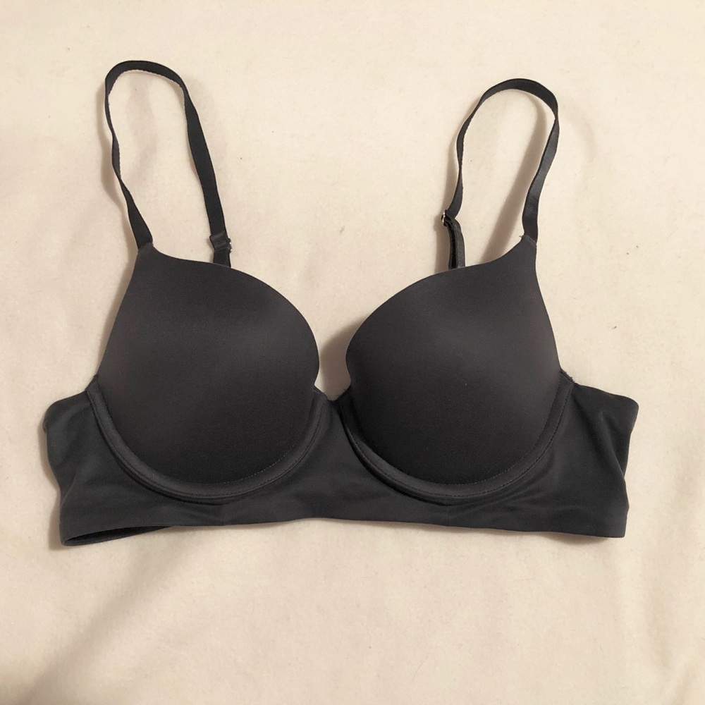 NWOT Aerie Sunnie Grey Push-up Bra Lace Detail